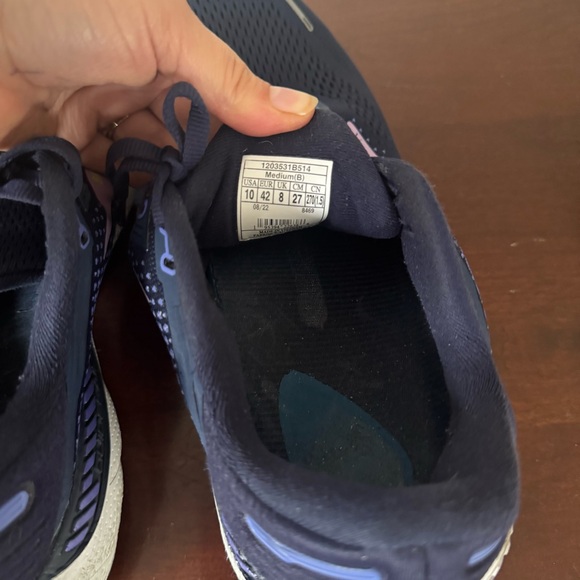 Brooks Women Adrenaline GTS22 Supportive Running Peacoat/Blue Iris/Rhapsody US10 - Picture 7 of 8